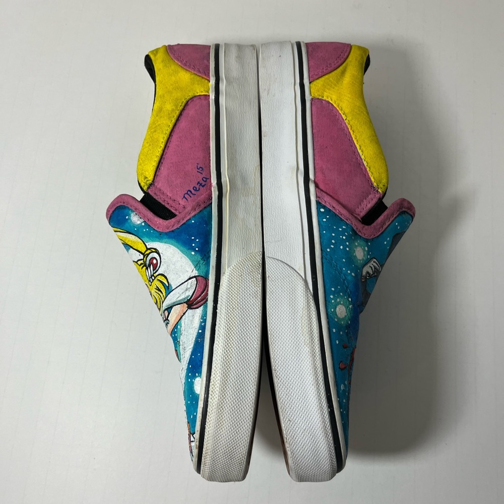 Vans Classic slip on painted Sailor Moon size 9 - Picture 4 of 7